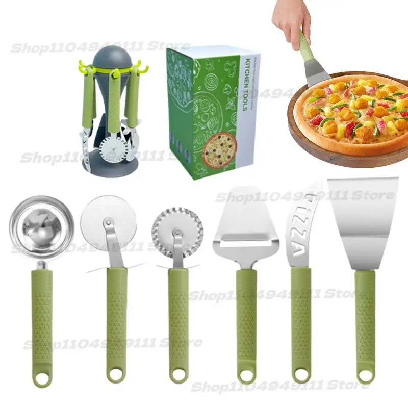 6PCS/set Stainless Steel Kitchen Tools Set Multipurpose Pizza Baking Utensils for Home Kitchen Countertop Dining Table Use
6PCS/set Stainless Steel Kitchen Tools Set Multipurpose Pizza Baking Utensils for Home Kitchen Countertop Dining Table Use
