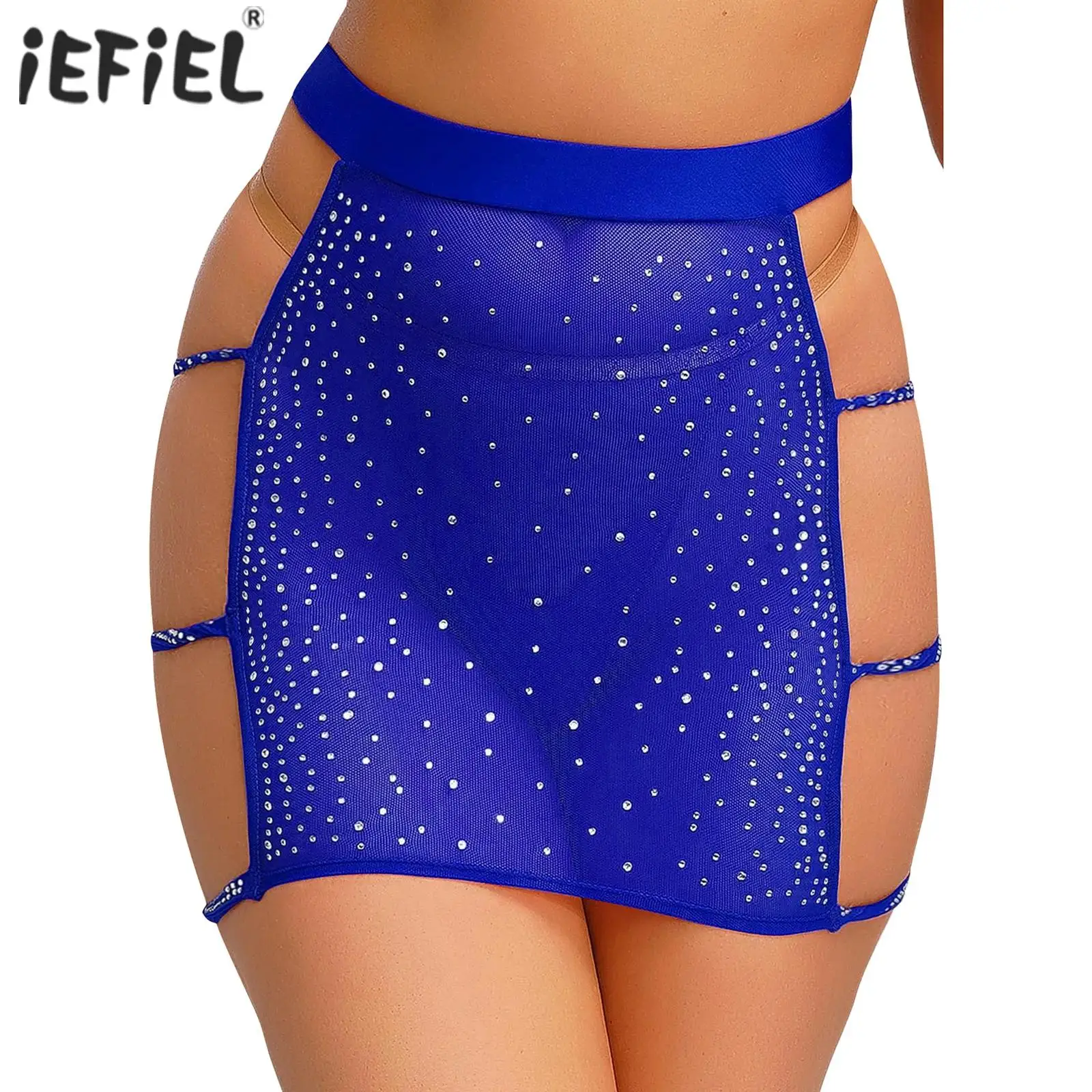 Womens Sparkly Rhinestone Sheer Mesh Sexy Miniskirt Side Hollow Out Bodycon Skirt Side Slit See Through Skirt Clubwear Nightwear
Womens Sparkly Rhinestone Sheer Mesh Sexy Miniskirt Side Hollow Out Bodycon Skirt Side Slit See Through Skirt Clubwear Nightwear