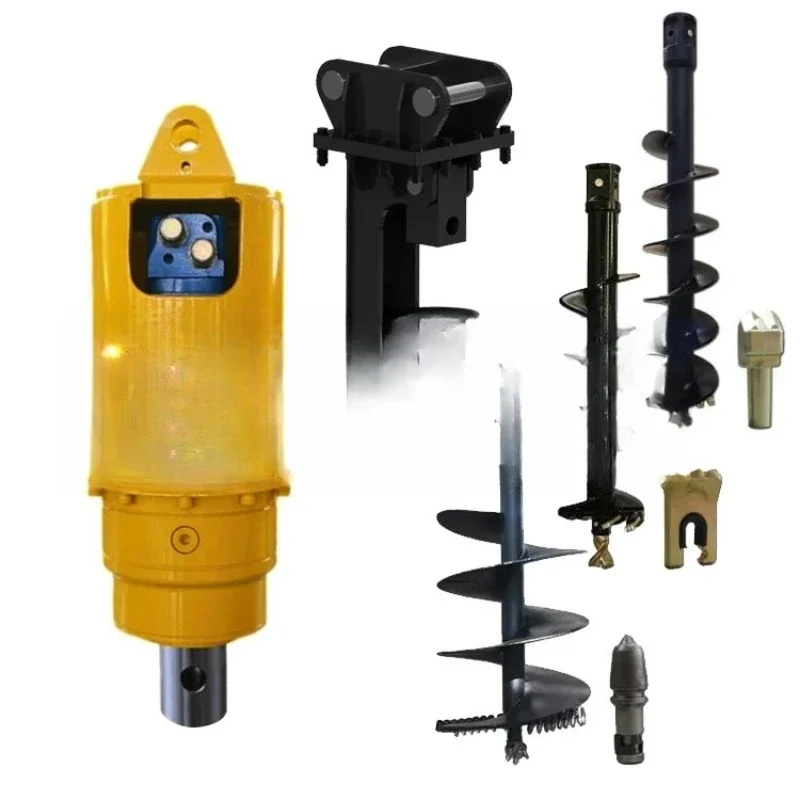 Small excavator auger rear excavator drilling rig hydraulic auger driver
Small excavator auger rear excavator drilling rig hydraulic auger driver