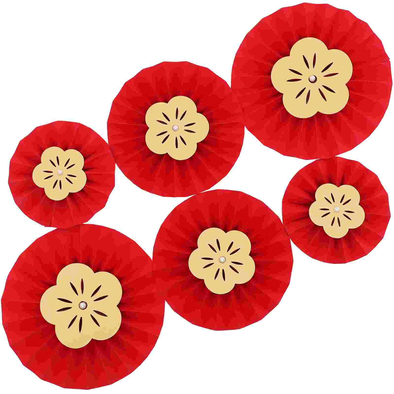 12 Pcs Paper Fan Flower Christmas Ornament Hanging Fans Crafts for New Year Party Decorative Plastic Baby
12 Pcs Paper Fan Flower Christmas Ornament Hanging Fans Crafts for New Year Party Decorative Plastic Baby