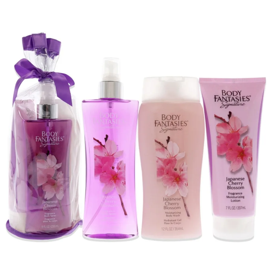 Signature Japanese Cherry Blossom Set by Body Fantasies for Women 3 Pc 8oz Fragrance Body Spray 12oz Moisturizing Body Wash 7oz
Signature Japanese Cherry Blossom Set by Body Fantasies for Women 3 Pc 8oz Fragrance Body Spray 12oz Moisturizing Body Wash 7oz