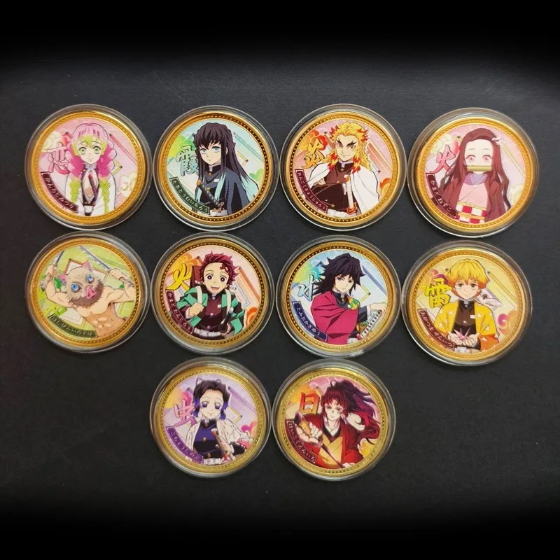 New Demon Slayer Souvenir Coin Tanjirou Hashibira Inosuke Anime Action Figure Cute Toys Children Birthday Gift Anime Merchandise
New Demon Slayer Souvenir Coin Tanjirou Hashibira Inosuke Anime Action Figure Cute Toys Children Birthday Gift Anime Merchandise
