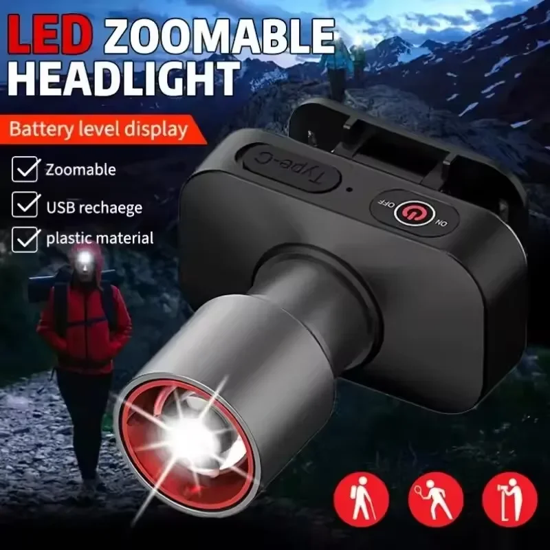 Масштабируемый светодиодный налобный фонарь с зарядкой через USB-C, 3-ступенчатая регулировка яркости, аварийная работа, ночной бег, кемпинг, активный отдых на свежем воздухе
Масштабируемый светодиодный налобный фонарь с зарядкой через USB-C, 3-ступенчатая регулировка яркости, аварийная работа, ночной бег, кемпинг, активный отдых на свежем воздухе