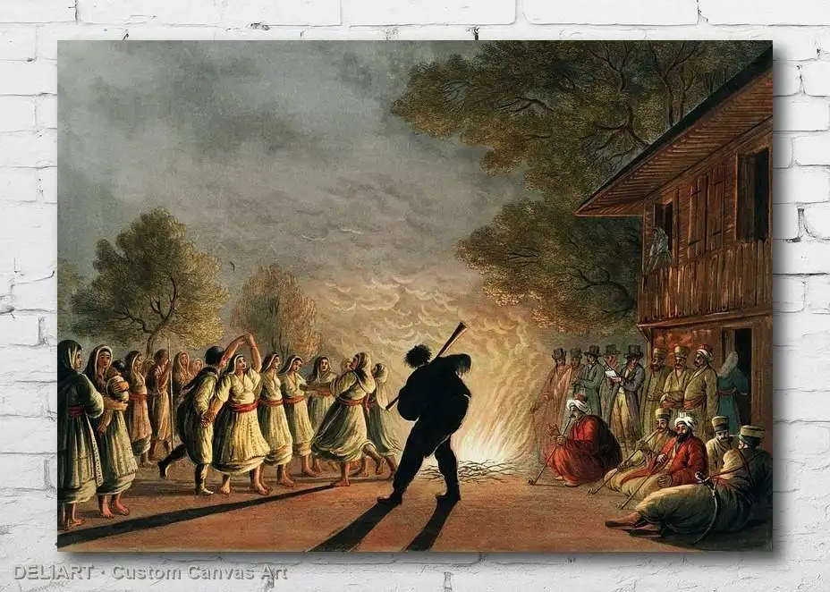 Ottoman Vintage Travel Canvas Poster - Dance of Bulgarian Peasants Custom Size Wall Art Home Room Decor
Ottoman Vintage Travel Canvas Poster - Dance of Bulgarian Peasants Custom Size Wall Art Home Room Decor