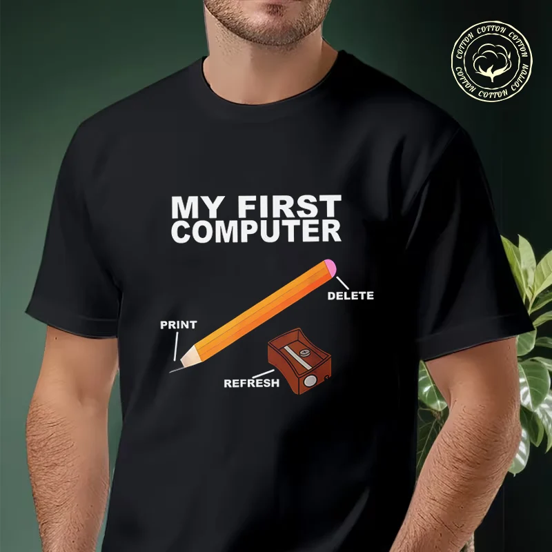 Men T-shirt High Quality Funny Cotton Motorcycle Retro Computer History Casual Cool Loose O-neck Male For Tees
Men T-shirt High Quality Funny Cotton Motorcycle Retro Computer History Casual Cool Loose O-neck Male For Tees