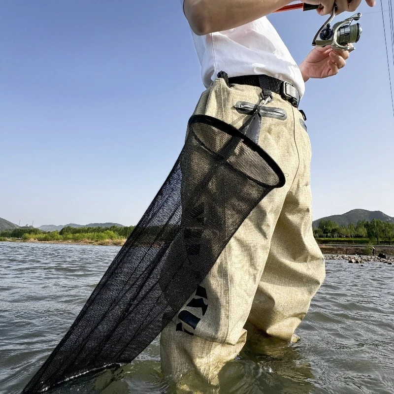 Portable Walking Fishing Fish Net, Foldable Waist Hanging Design, Anti-tangle Stream Micro Lure Fish Cage Handheld Fishing Bag
Portable Walking Fishing Fish Net, Foldable Waist Hanging Design, Anti-tangle Stream Micro Lure Fish Cage Handheld Fishing Bag