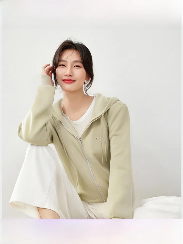 Hooded Open Cardigan Sweatshirt Women's Fashion Shoulder Drop Sleeves Short Stylish Top Autumn Wear New Arrival
Hooded Open Cardigan Sweatshirt Women's Fashion Shoulder Drop Sleeves Short Stylish Top Autumn Wear New Arrival