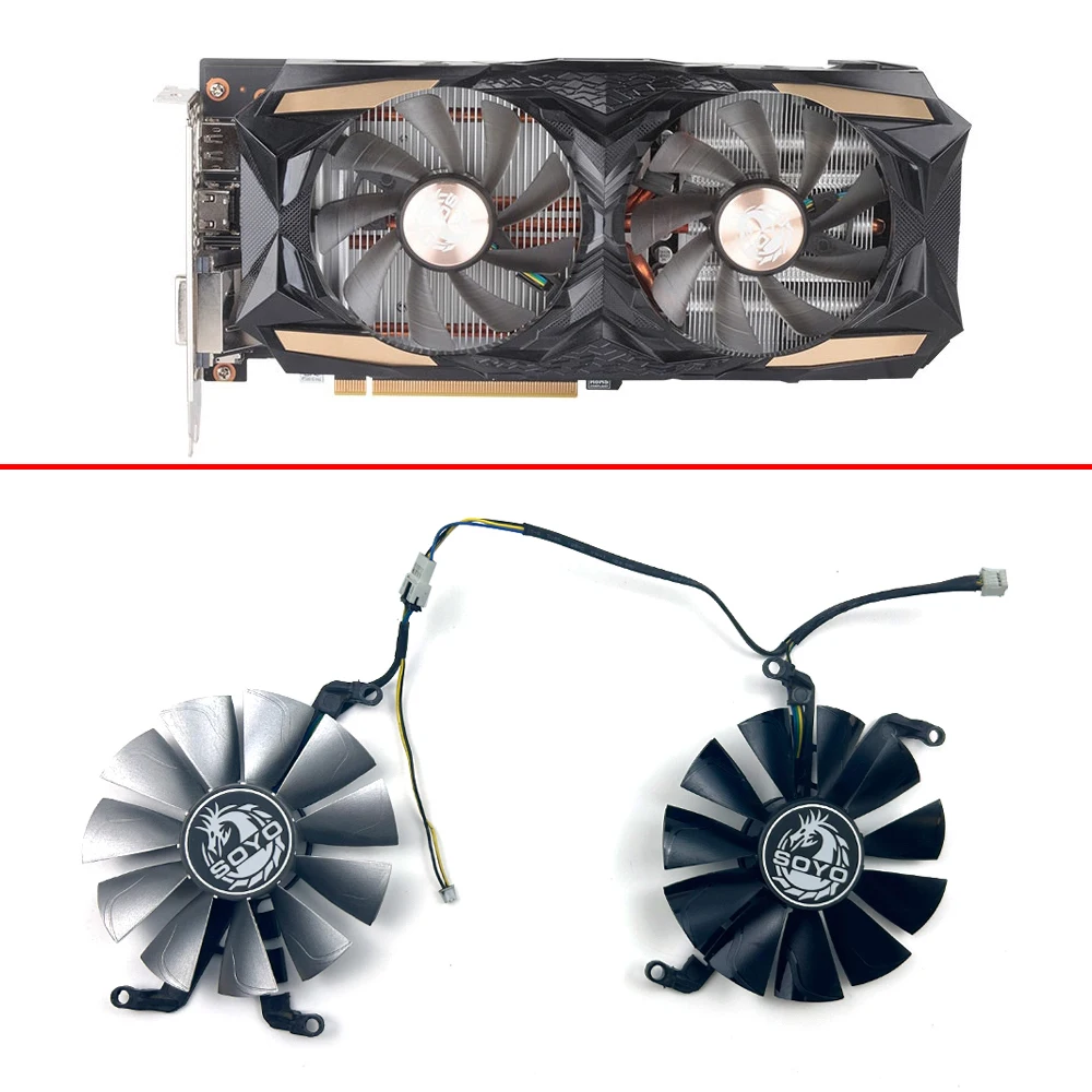 2PCS DIY Cooling FAN CSH9015BS 85MM 4PIN GTX1660 SUPER GPU FAN For SOYO RTX2060 2070 GTX1660 S video card fans
2PCS DIY Cooling FAN CSH9015BS 85MM 4PIN GTX1660 SUPER GPU FAN For SOYO RTX2060 2070 GTX1660 S video card fans