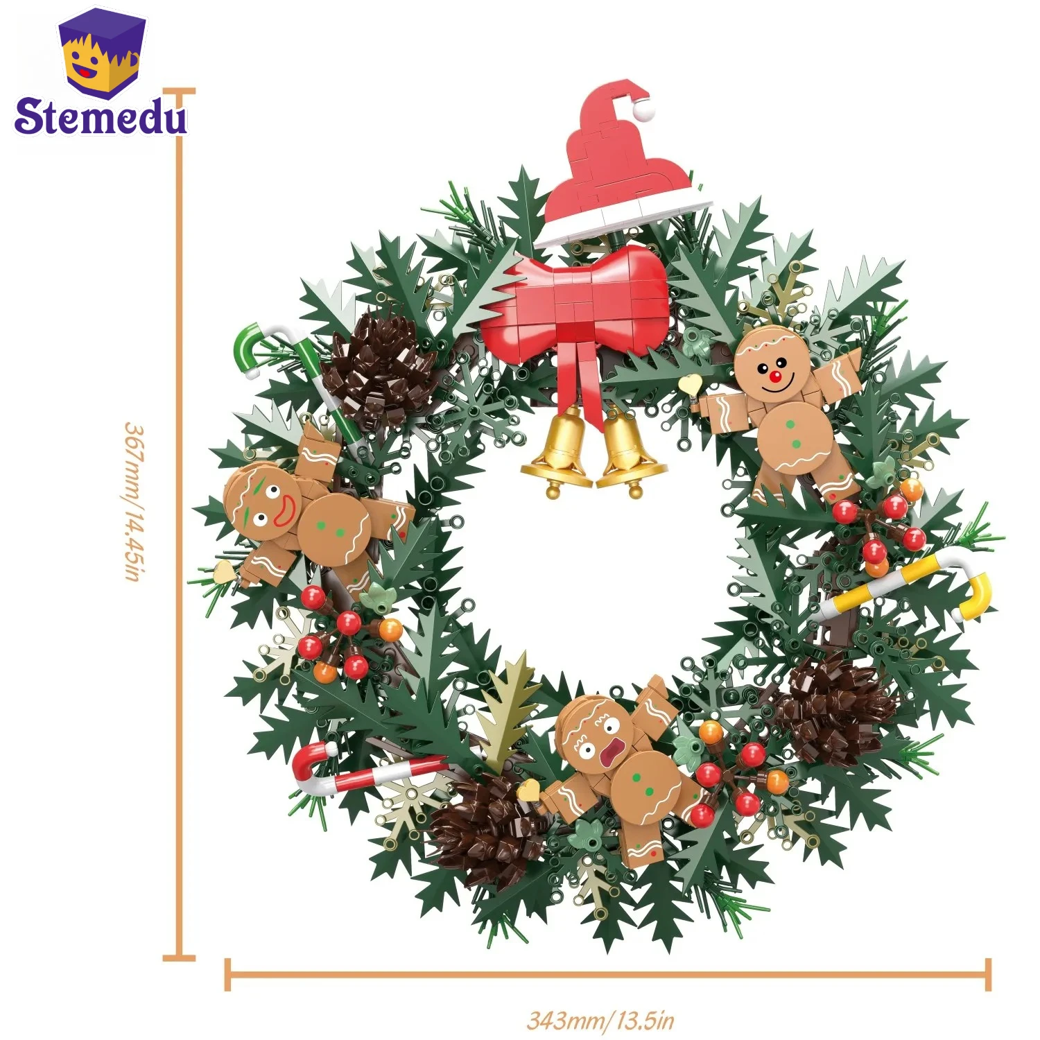 1159 шт., Рождественский пряничный человечек, гирлянда, строительные блоки, колокольчик, конфета, сосновая шишка, гирлянда, кирпичи, праздничное украшение, детские игрушки
1159 шт., Рождественский пряничный человечек, гирлянда, строительные блоки, колокольчик, конфета, сосновая шишка, гирлянда, кирпичи, праздничное украшение, детские игрушки