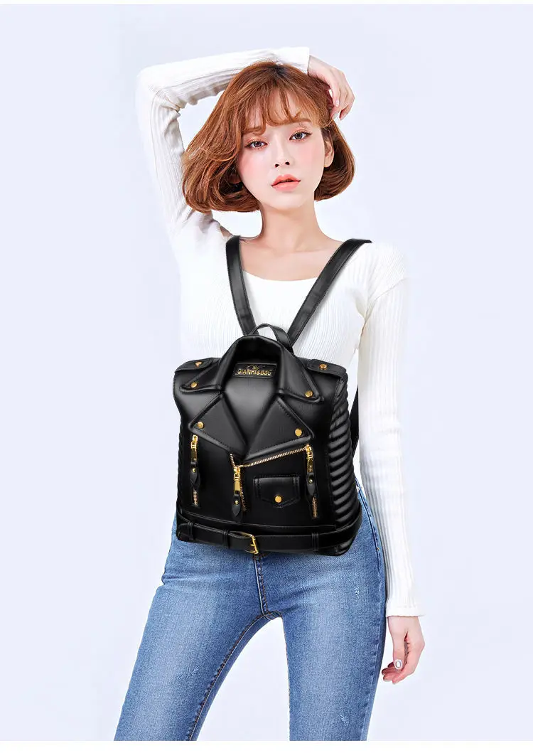 Lapel Motorcycle Style Jacket with Design Single Shoulder Crossbody Bag European and American Rivet Personalized
Lapel Motorcycle Style Jacket with Design Single Shoulder Crossbody Bag European and American Rivet Personalized