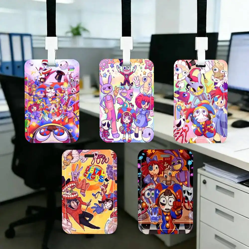 Funny The A-Amazing Digital Circus ID Card Holder Neck Strap Pendant Door Badge Holder Lanyards Keychain Work Credential Case
Funny The A-Amazing Digital Circus ID Card Holder Neck Strap Pendant Door Badge Holder Lanyards Keychain Work Credential Case