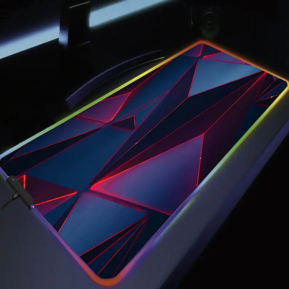 Neon 3D Geometry Mouse Pad Large RGB Gaming Mousepads LED Light Locked Game Accessories Table Pads PC Keyboard Mat XXL 90x40cm
Neon 3D Geometry Mouse Pad Large RGB Gaming Mousepads LED Light Locked Game Accessories Table Pads PC Keyboard Mat XXL 90x40cm