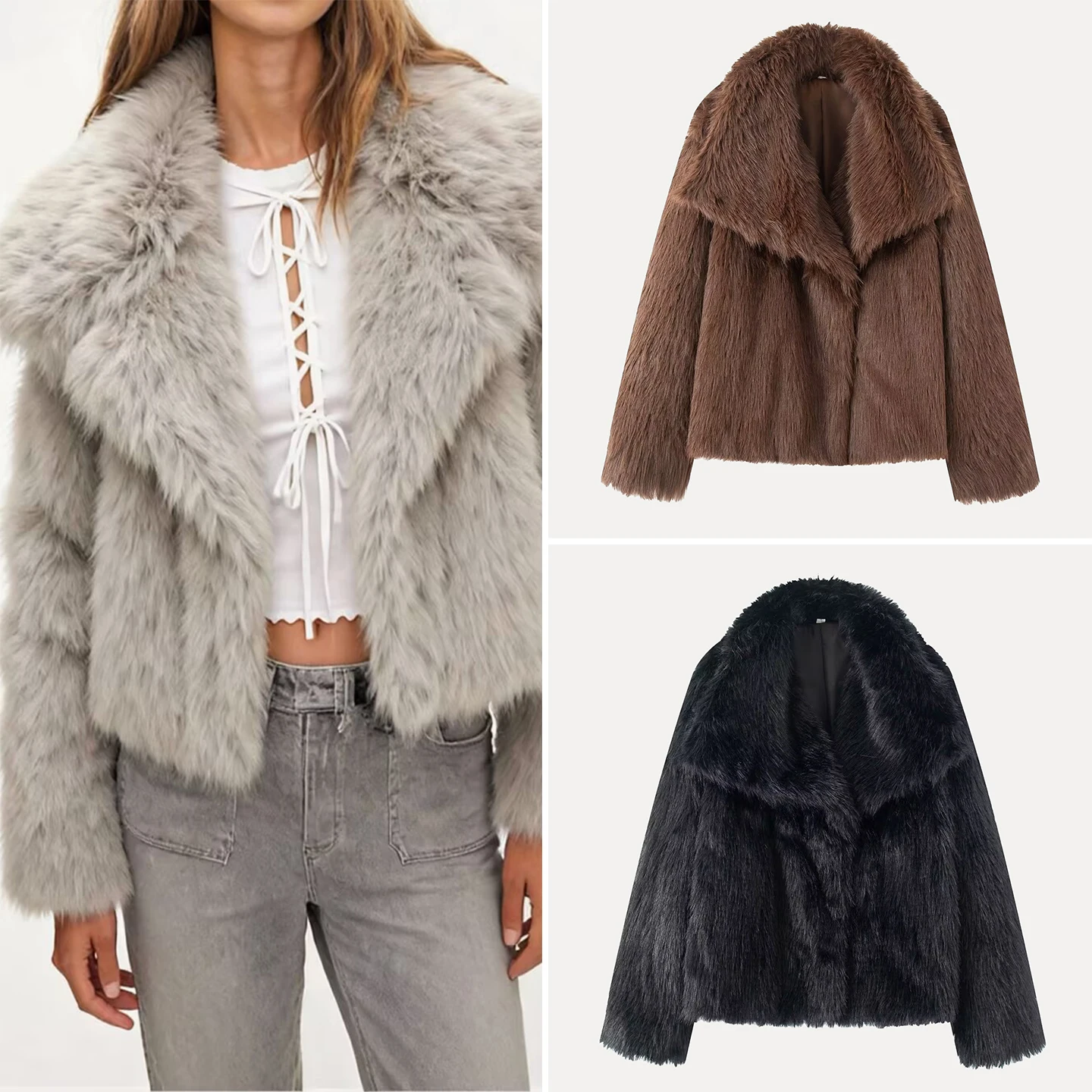 Женское повседневное пальто из искусственного меха с воротником-стойкой, осенняя коллекция 2025, из высококачественной ткани под кожу, с длинными рукавами
Женское повседневное пальто из искусственного меха с воротником-стойкой, осенняя коллекция 2025, из высококачественной ткани под кожу, с длинными рукавами