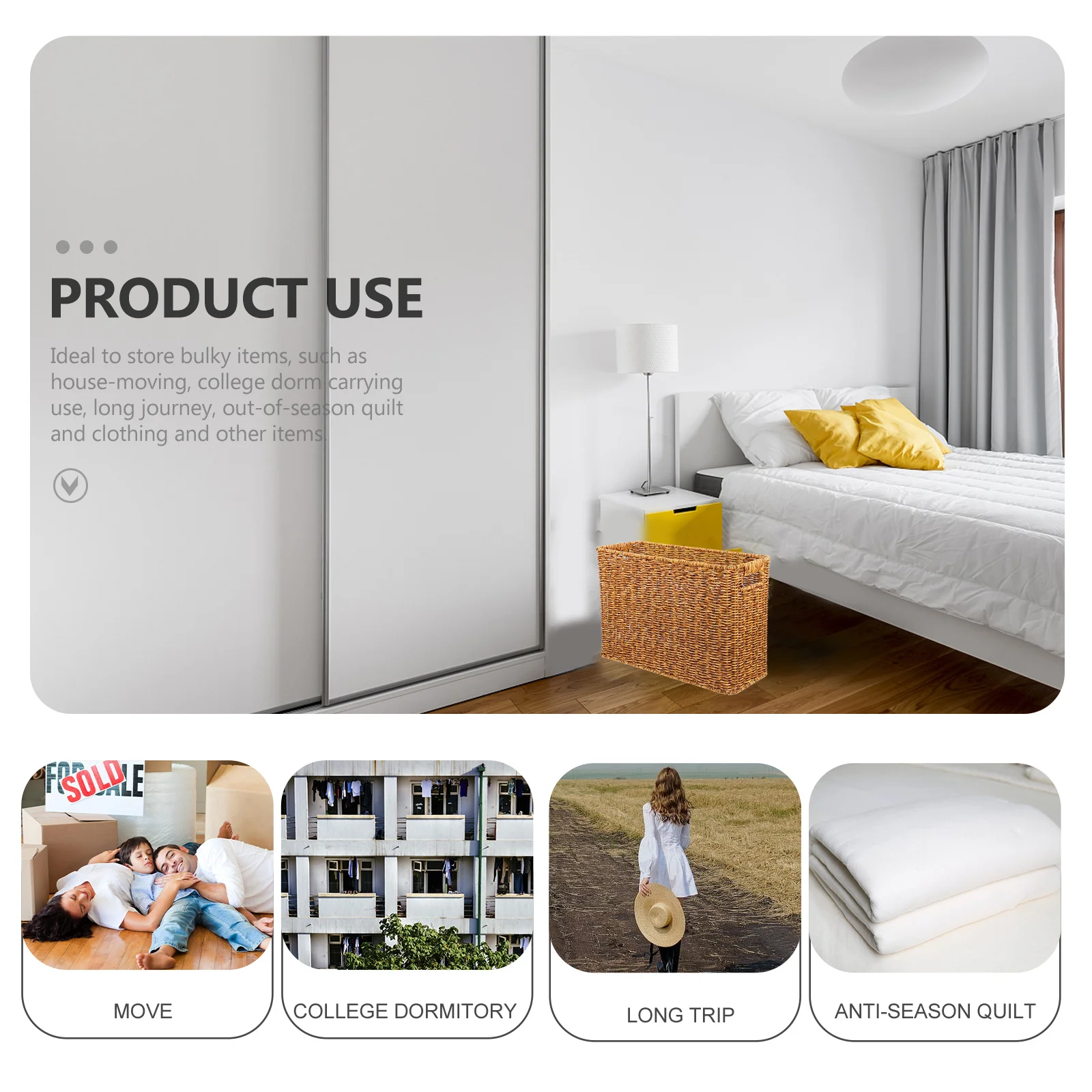 1pc Magazine Storage Basket Simulated Rattan Woven Design Multi-Function Organizer For Home Kitchen Living Room Decorative
1pc Magazine Storage Basket Simulated Rattan Woven Design Multi-Function Organizer For Home Kitchen Living Room Decorative