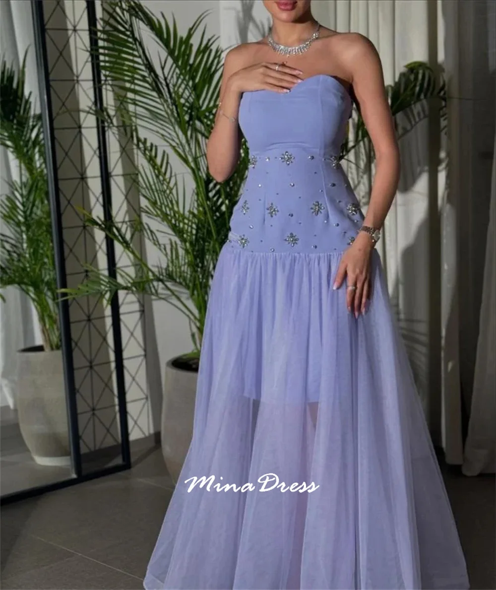 Mina Customized Strap Breast Crystal Gem Prom Dresses Luxury Party Dress With Crystals and Stones Sleeveless Back-length Evening
Mina Customized Strap Breast Crystal Gem Prom Dresses Luxury Party Dress With Crystals and Stones Sleeveless Back-length Evening
