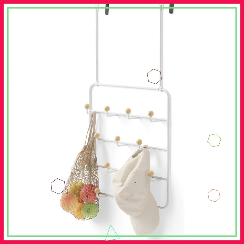 Навесная вешалка-органайзер для одежды, сумок и головных уборов (белый/натуральный цвет) – компактное решение для хранения
Навесная вешалка-органайзер для одежды, сумок и головных уборов (белый/натуральный цвет) – компактное решение для хранения