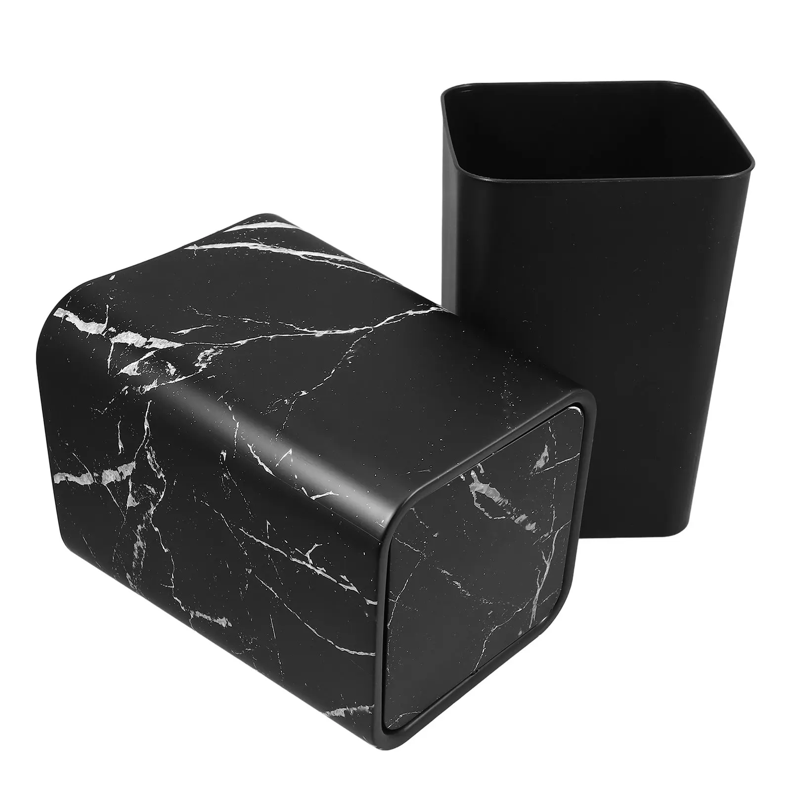 Marble Pattern Trash Can Lid Stylish Waste Basket Kitchen Bathroom Living Room Bedroom Office Garbage Container
Marble Pattern Trash Can Lid Stylish Waste Basket Kitchen Bathroom Living Room Bedroom Office Garbage Container