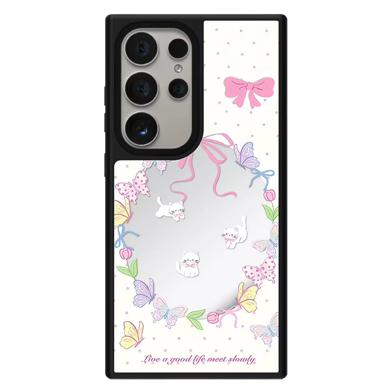 Colorful Bow Ribbon Cats Mirror Magnetic Case: Compatible with Samsung Galaxy S23 U S24U S25 S26 Ultra S25+ S26 Plus Shell
Colorful Bow Ribbon Cats Mirror Magnetic Case: Compatible with Samsung Galaxy S23 U S24U S25 S26 Ultra S25+ S26 Plus Shell