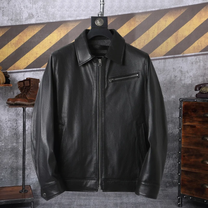 Autumn Winter New Sle 930 Top Layer Goat Skin Genuine Leather Jaet Men's No Paint Deer Pattern ort Casual Outerwear
Autumn Winter New Sle 930 Top Layer Goat Skin Genuine Leather Jaet Men's No Paint Deer Pattern ort Casual Outerwear