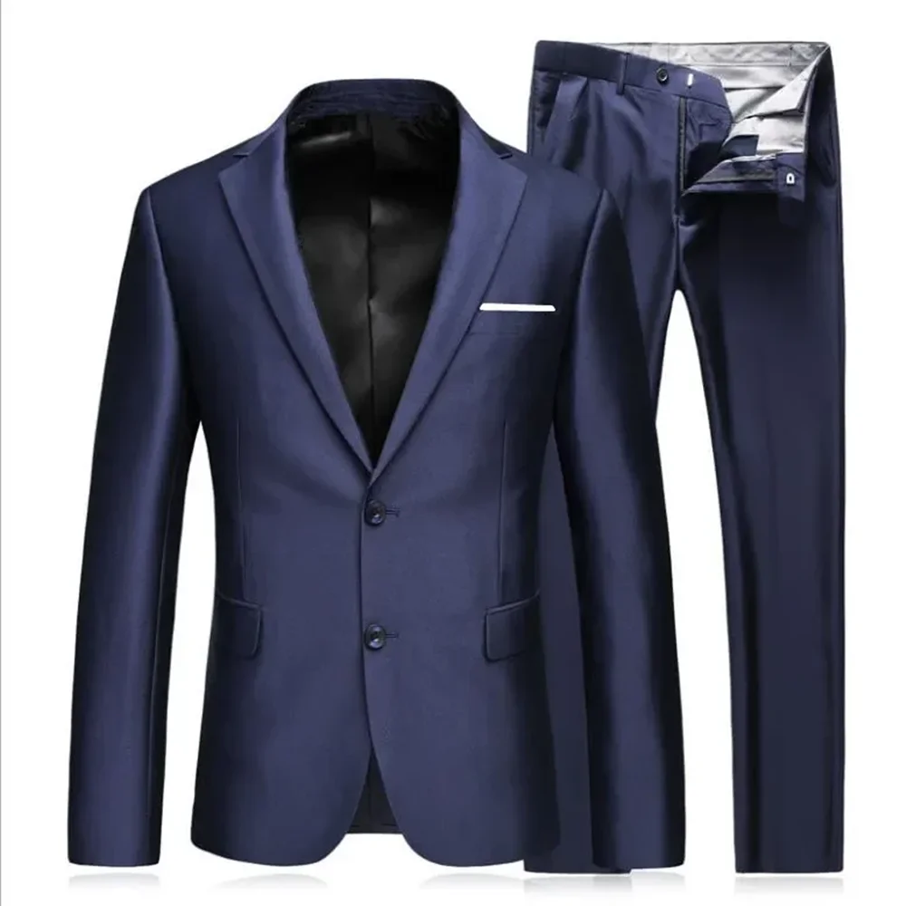 2024 Men's Business Fashion High Quality Gentleman Black 2 Piece Suit Set / Blazers Coat Jacket Pants Classic Trousers
2024 Men's Business Fashion High Quality Gentleman Black 2 Piece Suit Set / Blazers Coat Jacket Pants Classic Trousers