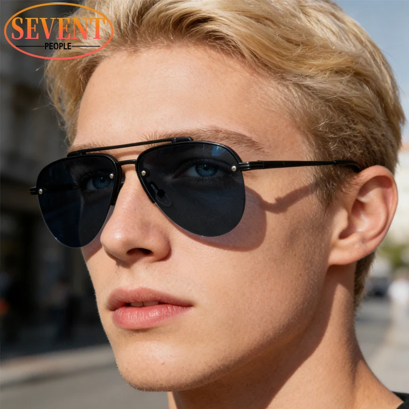 Semi-Rimless Pilot Steampunk Sunglasses Men 2025 Luxury Brand Vintage Double Beam Punk Shades For Male Fashion Driving Sunglass
Semi-Rimless Pilot Steampunk Sunglasses Men 2025 Luxury Brand Vintage Double Beam Punk Shades For Male Fashion Driving Sunglass