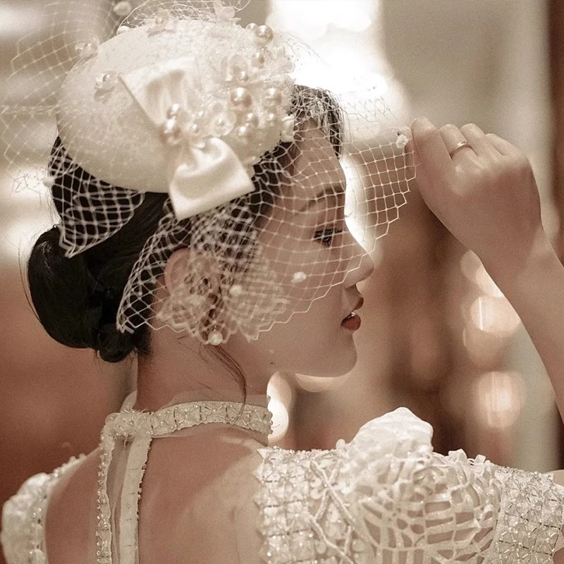 Французская невеста, винтажный белый топпер, женский головной убор, головной убор из жемчужной сетки
Французская невеста, винтажный белый топпер, женский головной убор, головной убор из жемчужной сетки