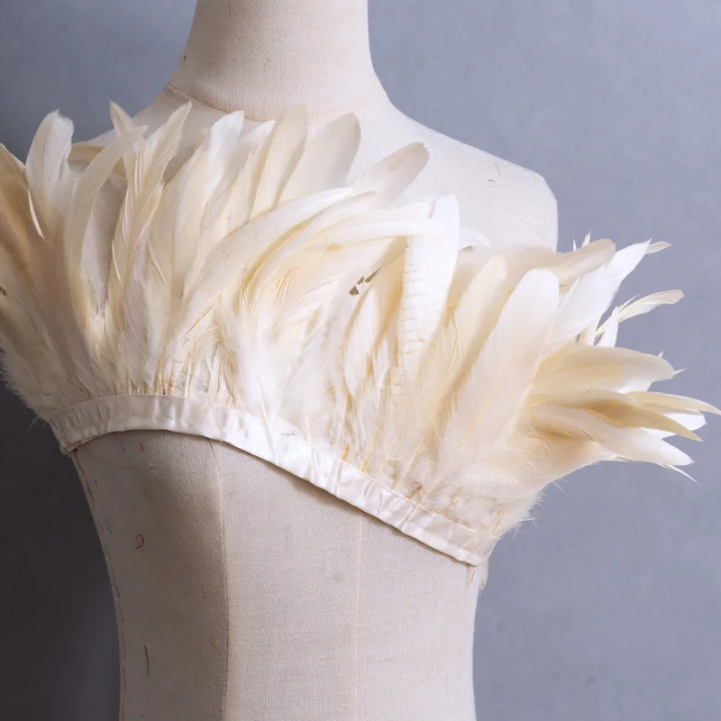 1/2Meter Rooster Tail Feathers Trims for Needlework DIY Handicrafts 25-30cm Feather Fringes for Clothes Carnival Accessories
1/2Meter Rooster Tail Feathers Trims for Needlework DIY Handicrafts 25-30cm Feather Fringes for Clothes Carnival Accessories