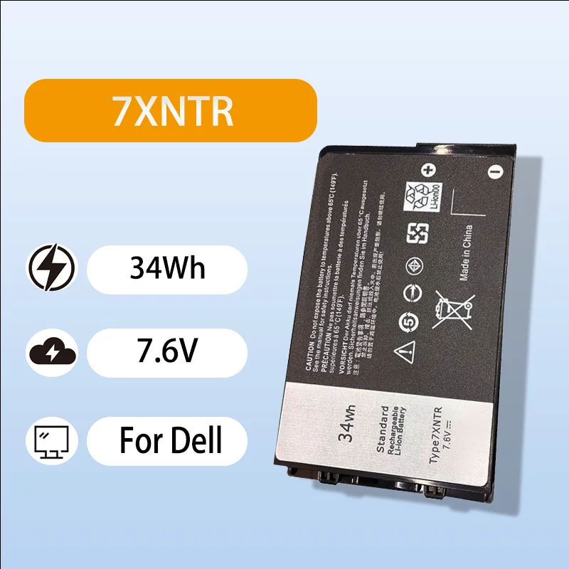 Superior Quality J7HTX Laptop Battery For Dell Latitude 12 7212 7202 7220 E7202 7XNTR 7.6V 34Wh Durable Replacement Battery
Superior Quality J7HTX Laptop Battery For Dell Latitude 12 7212 7202 7220 E7202 7XNTR 7.6V 34Wh Durable Replacement Battery