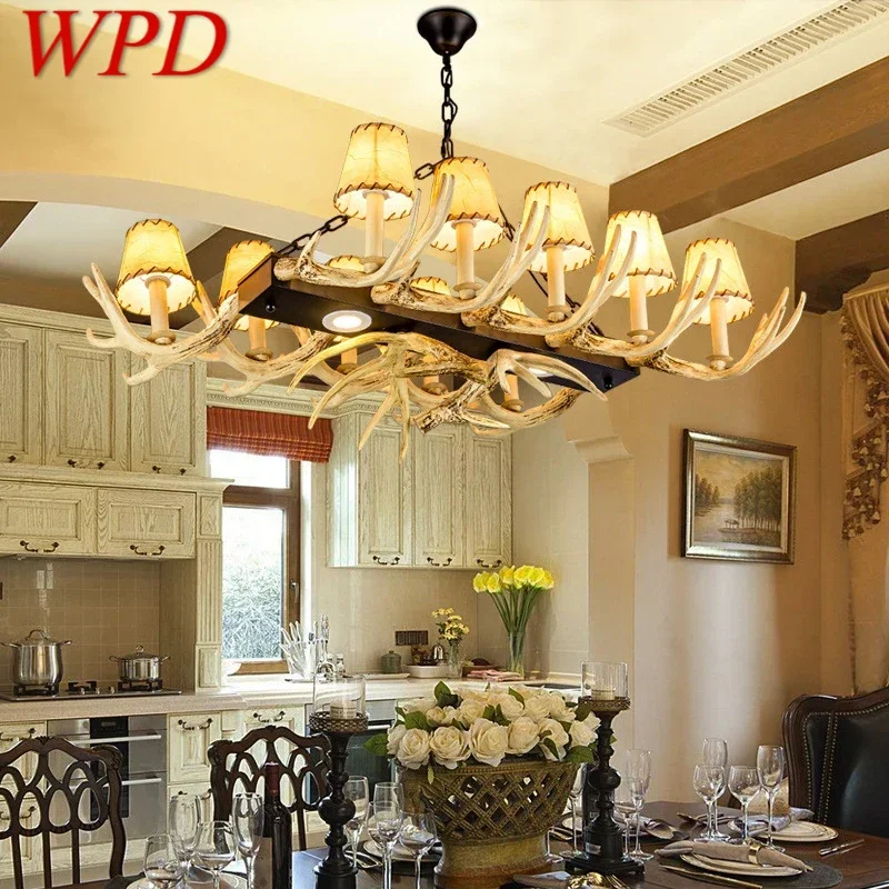 WPD American Retro Deer Antler Chandelier Nordic Countryside Living Room Dining Bar Cafe Reception Room Pendant Light
WPD American Retro Deer Antler Chandelier Nordic Countryside Living Room Dining Bar Cafe Reception Room Pendant Light