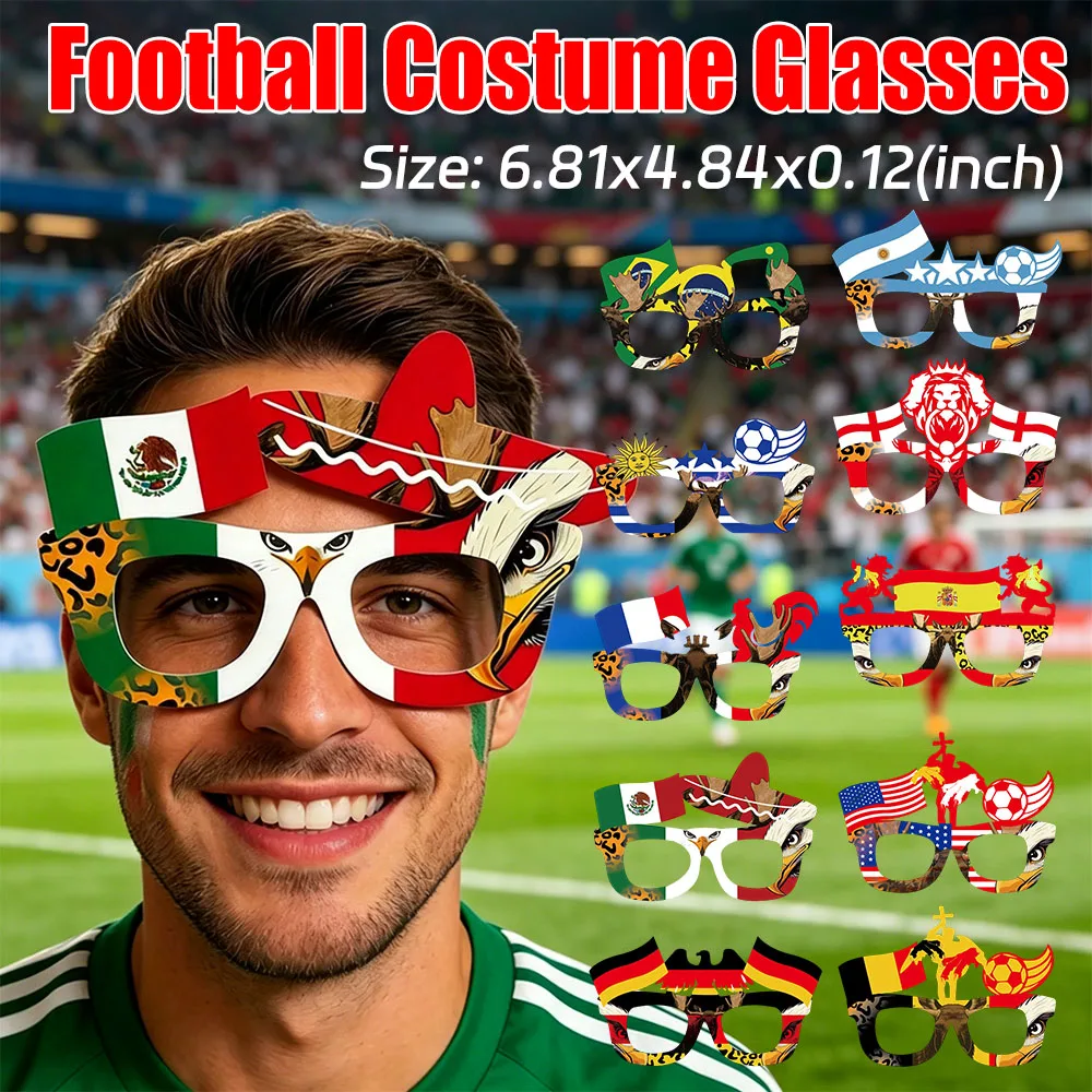 Football Competition Eyeglasses Novelty Soccer Prop Glasses Fun Football Themed Party Decoration Football Costume Photo Props
Football Competition Eyeglasses Novelty Soccer Prop Glasses Fun Football Themed Party Decoration Football Costume Photo Props