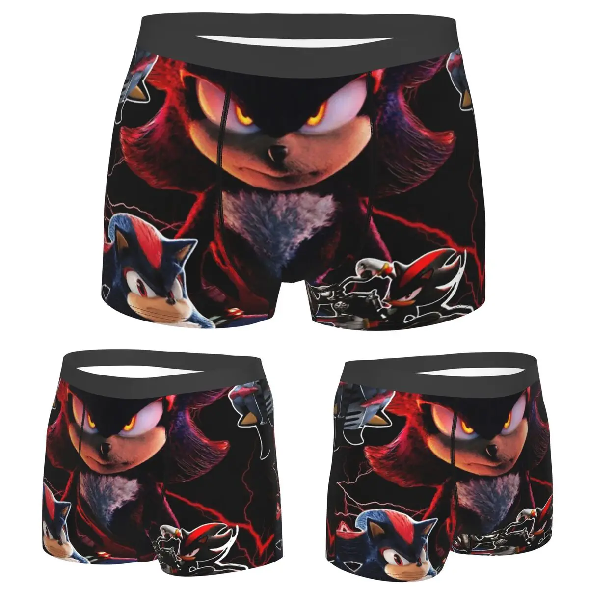 Boxer Underpants Shorts Shadow The Hedgehog Panties Male Breathable Underwear for Homme Man Boyfriend Gifts
Boxer Underpants Shorts Shadow The Hedgehog Panties Male Breathable Underwear for Homme Man Boyfriend Gifts