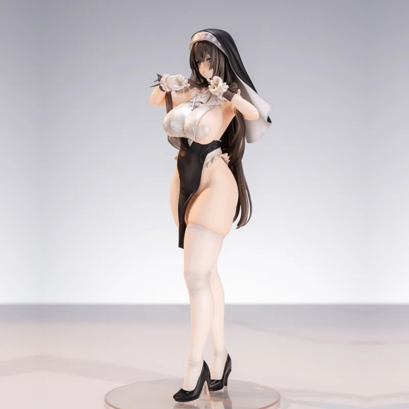 In Stock Long Dark Hair Nun Style Lady Ornament White Stocking Black Heel Clear Round Base Desktop Decor Accessory
In Stock Long Dark Hair Nun Style Lady Ornament White Stocking Black Heel Clear Round Base Desktop Decor Accessory