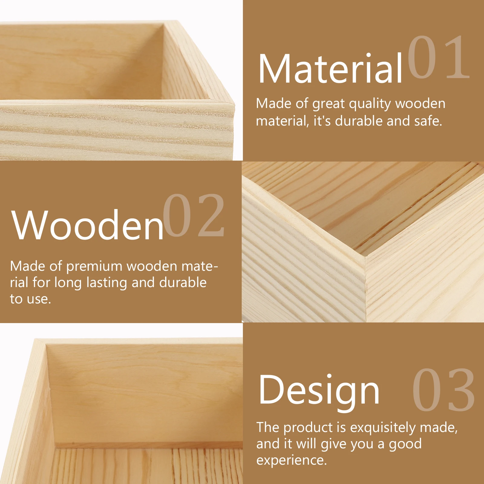 4Pcs Solid Wood Jewelry Storage Boxes No Lid Small Organizer for Daily Accessories Gift Packing Box DIY Box Jewelry Storage Case
4Pcs Solid Wood Jewelry Storage Boxes No Lid Small Organizer for Daily Accessories Gift Packing Box DIY Box Jewelry Storage Case