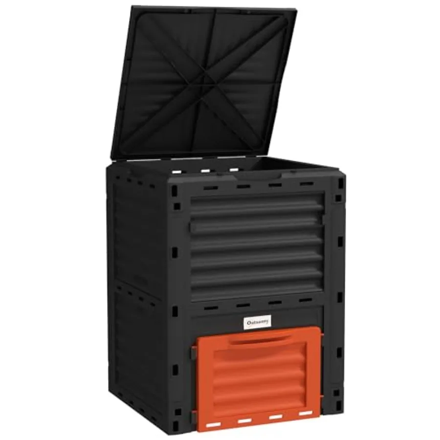 Garden Compost Bin 80 Gallon Outdoor Large Capacity Composter Fast Create Fertile Soil Aerating Box, Easy Assembly
Garden Compost Bin 80 Gallon Outdoor Large Capacity Composter Fast Create Fertile Soil Aerating Box, Easy Assembly