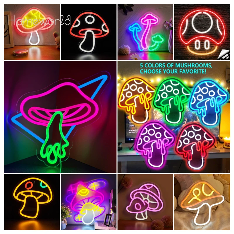 Mushroom USB Powered Neon Signs Light Wall Art Game Room Bedroom Living Room Decor Lamp Halloween Decor Birthday Gift
Mushroom USB Powered Neon Signs Light Wall Art Game Room Bedroom Living Room Decor Lamp Halloween Decor Birthday Gift