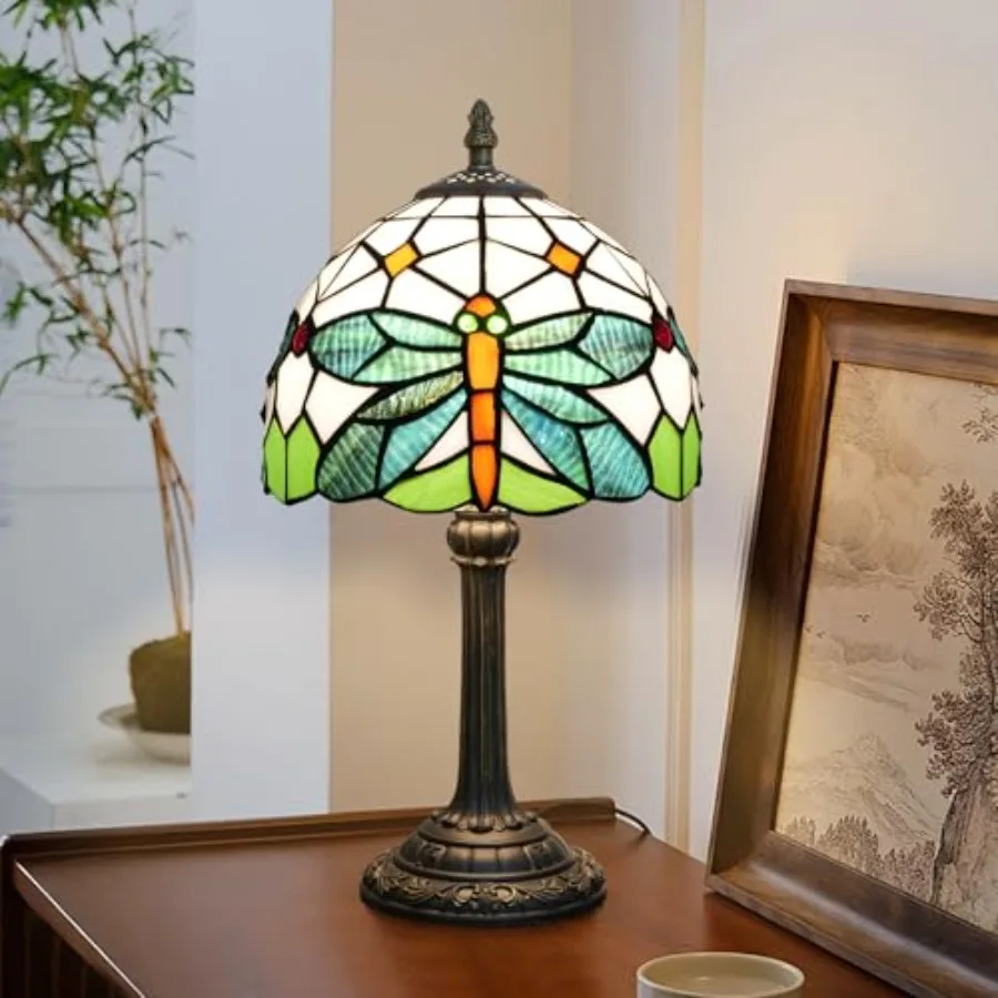 Tiffany Table Lamp Stained Glass Bedside Lamp Antique Unique Cute Accent Nightstand Light for Home Living Room Office Dormitory
Tiffany Table Lamp Stained Glass Bedside Lamp Antique Unique Cute Accent Nightstand Light for Home Living Room Office Dormitory