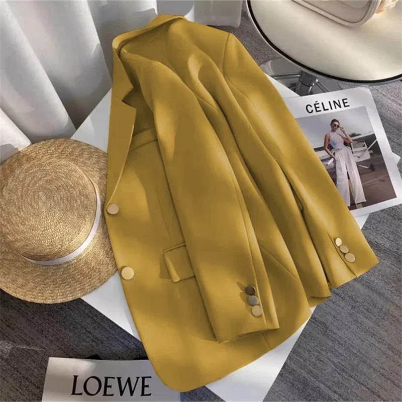 2025 New Suit Coat Women's Korean Style Loose Single Breasted Blazers Office Female Temperament Blazers Jacket Outwear Tops
2025 New Suit Coat Women's Korean Style Loose Single Breasted Blazers Office Female Temperament Blazers Jacket Outwear Tops