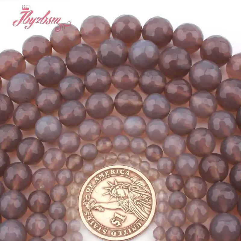 Faceted Natural Gray Agate DIY Loose Beads,4/6/8/10/12mm Round Natural Agate Stone 15 inch for Bracelet Necklace Jewelry Making
Faceted Natural Gray Agate DIY Loose Beads,4/6/8/10/12mm Round Natural Agate Stone 15 inch for Bracelet Necklace Jewelry Making