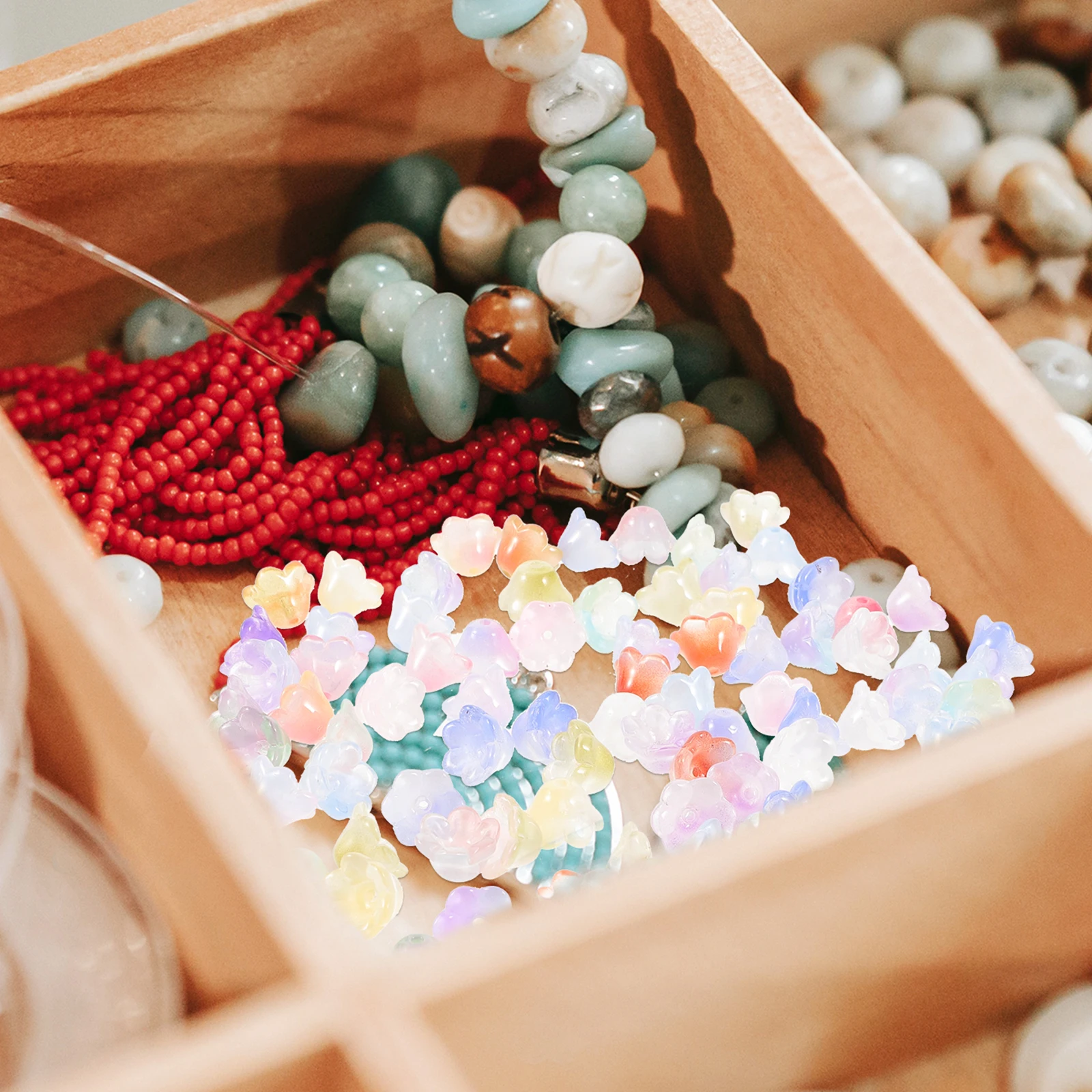 100pcs Glass Flower Beads Spacer DIY Handmade Jewelry Making Bracelet Necklace Earrings Accessories Bulk Mixed Color
100pcs Glass Flower Beads Spacer DIY Handmade Jewelry Making Bracelet Necklace Earrings Accessories Bulk Mixed Color