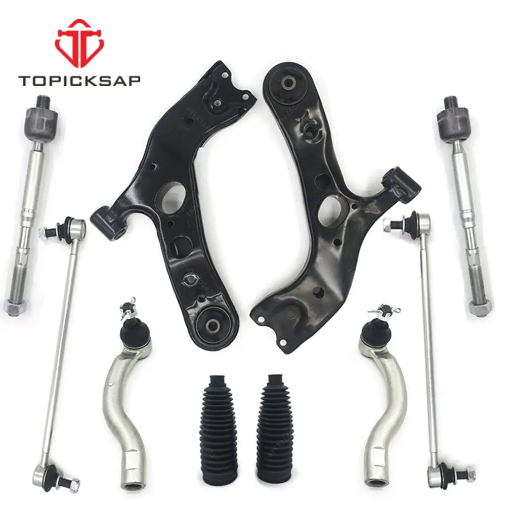 TOPICKSAP 10pcs Kits Front Lower Control Arm Front Rear Sway Bar Tie Rod End Link Boot for Toyota RAV4 2006 2007 2008 - 2018
TOPICKSAP 10pcs Kits Front Lower Control Arm Front Rear Sway Bar Tie Rod End Link Boot for Toyota RAV4 2006 2007 2008 - 2018
