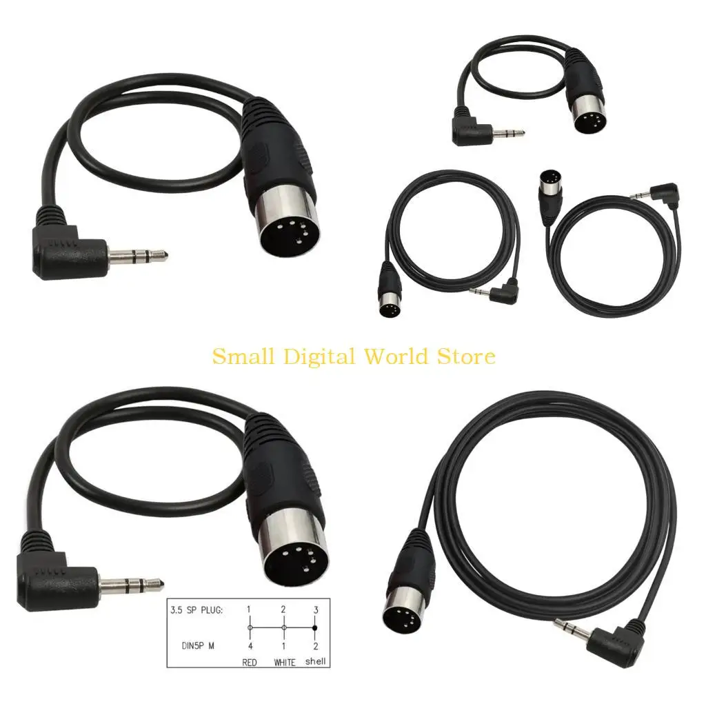 77UB Flexible 3.5mm Angled Connector DIN5P 5Pin Auditory Cable Plugs Play Solution for Portable Music Devices
77UB Flexible 3.5mm Angled Connector DIN5P 5Pin Auditory Cable Plugs Play Solution for Portable Music Devices