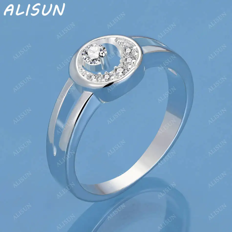 ALISUN 925 Sterling Silver Zircons Round Ring For Women Fashion Jewelry Vintage Grace Charm Noble Party Birthday Gifts
ALISUN 925 Sterling Silver Zircons Round Ring For Women Fashion Jewelry Vintage Grace Charm Noble Party Birthday Gifts