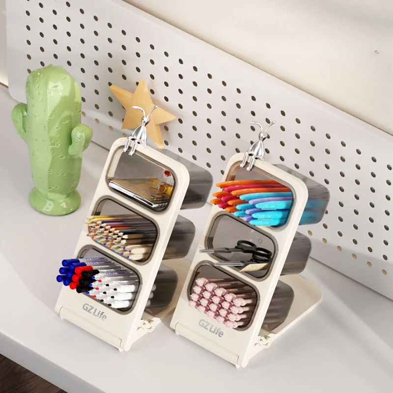 Office Large Capacity Slanted Pen Holder Household Divided Stationery and Cosmetics Storage Box
Office Large Capacity Slanted Pen Holder Household Divided Stationery and Cosmetics Storage Box