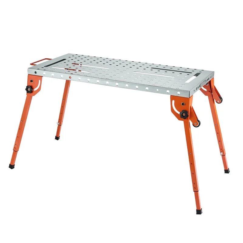 44" x 21" Folding Welding Workbench, 500LB Capacity, 4-Position Height Adjustable Table
44" x 21" Folding Welding Workbench, 500LB Capacity, 4-Position Height Adjustable Table