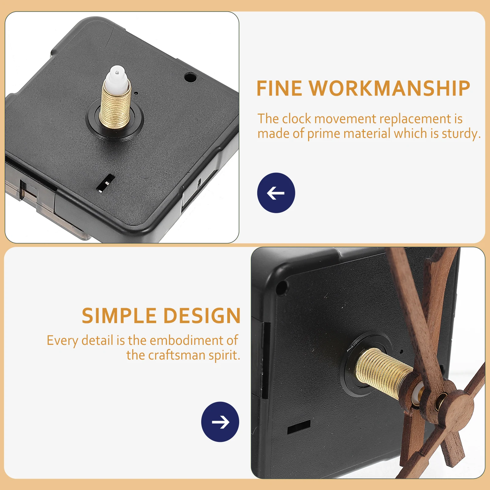 Quartz Walnut Wood Mechanism Clock Movement Mechanism Wall Repair Parts Mute Clock Repair Parts Silent DIY Mute
Quartz Walnut Wood Mechanism Clock Movement Mechanism Wall Repair Parts Mute Clock Repair Parts Silent DIY Mute
