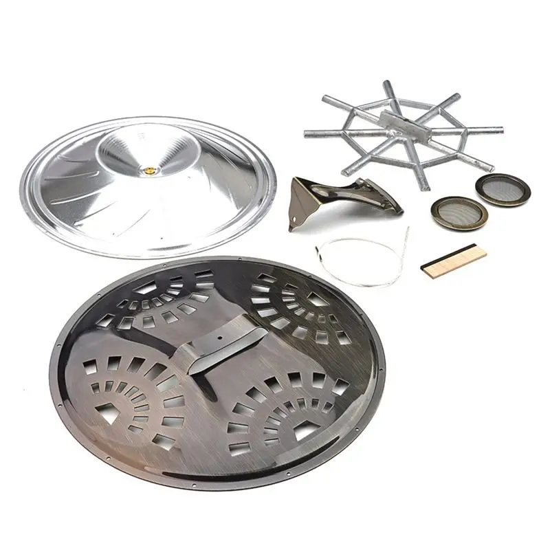 Resonator Cones Soundhole Screens Tailpiece Spider Bridge Saddle Set For Dobro Resonator Guitar Parts Accessories Set
Resonator Cones Soundhole Screens Tailpiece Spider Bridge Saddle Set For Dobro Resonator Guitar Parts Accessories Set
