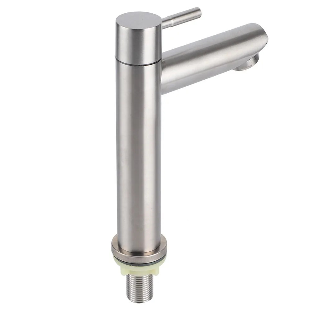 Easy Clean Brushed Finish Faucet Single Cold Water Single Hole Wash Basin Faucet G1/2 Thread Quick Open Sink Faucet Kitchen
Easy Clean Brushed Finish Faucet Single Cold Water Single Hole Wash Basin Faucet G1/2 Thread Quick Open Sink Faucet Kitchen