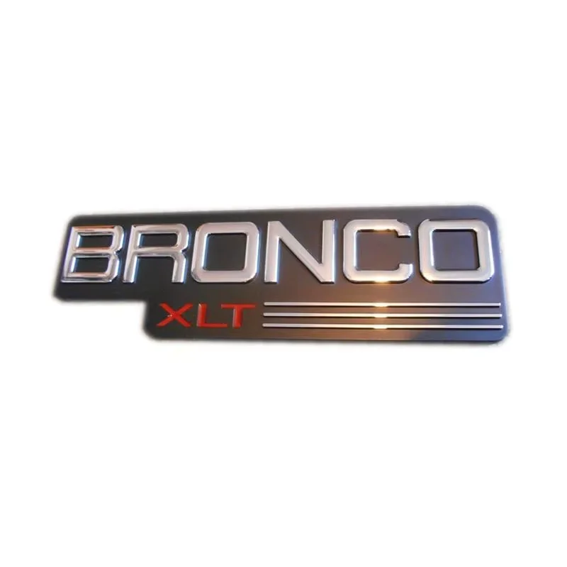 ABS Plastic Car Sticker For BRONCO XLT BRONCOXLT Vehicle Trunk Emblem Badge Embleme Emblema With 2pins
ABS Plastic Car Sticker For BRONCO XLT BRONCOXLT Vehicle Trunk Emblem Badge Embleme Emblema With 2pins