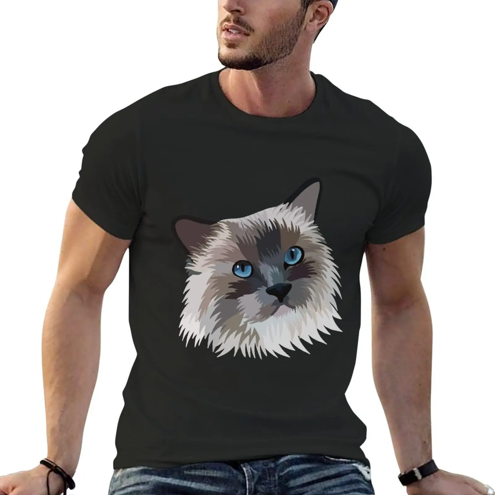 Ragdoll Cat - Digital Art T-Shirt funny meme t-shirts shirts graphic hippie clothes Men's t-shirt
Ragdoll Cat - Digital Art T-Shirt funny meme t-shirts shirts graphic hippie clothes Men's t-shirt