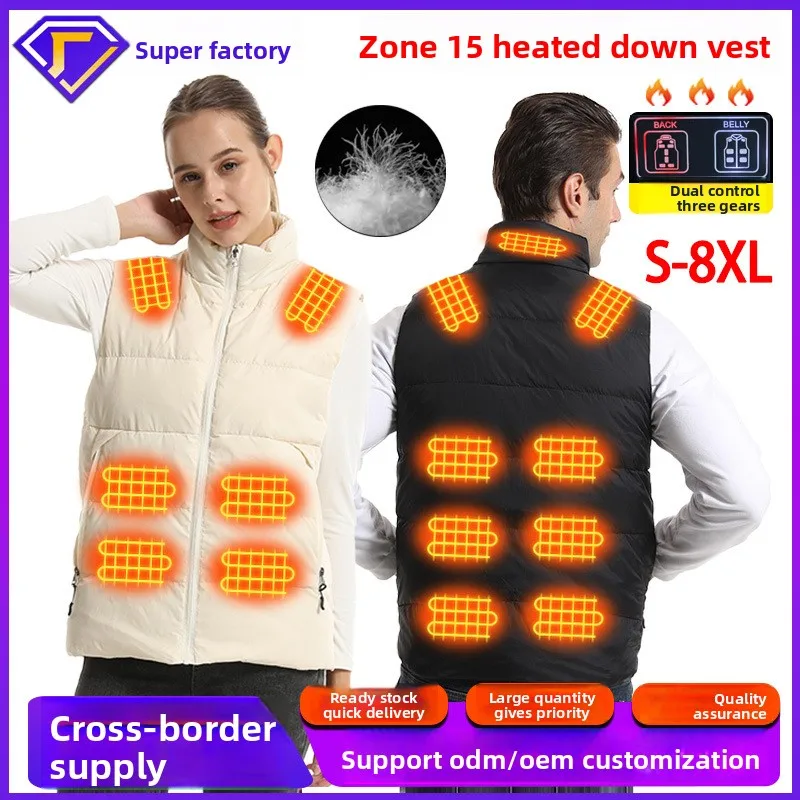 Cross-border New Intelligent Heating Down Vest - Unisex Electric Warm Cold-Proof Waistcoat
Cross-border New Intelligent Heating Down Vest - Unisex Electric Warm Cold-Proof Waistcoat